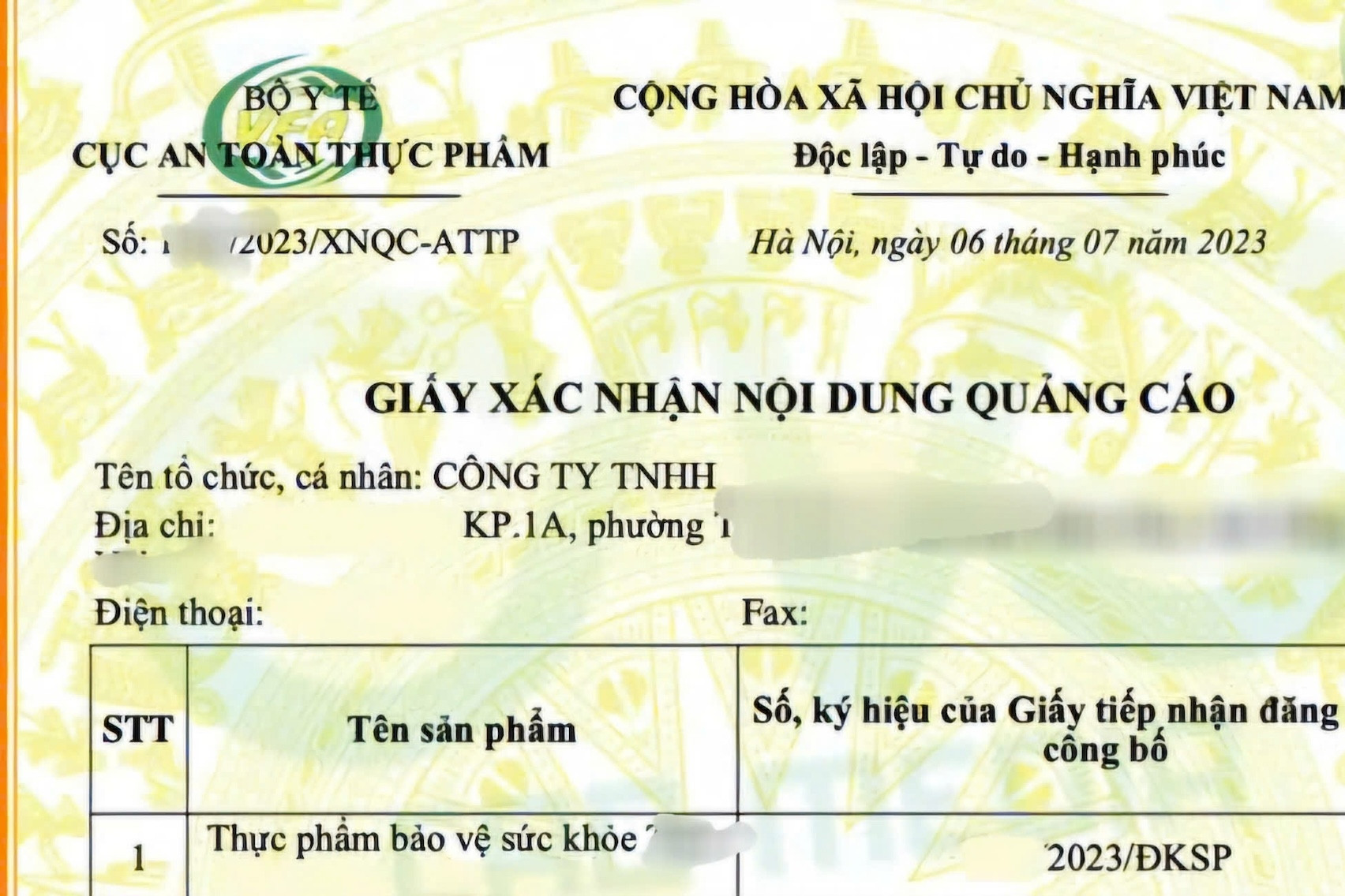 Bộ Y tế không còn thẩm quyền cấp phép quảng cáo thực phẩm bảo vệ sức khỏe từ 1/7