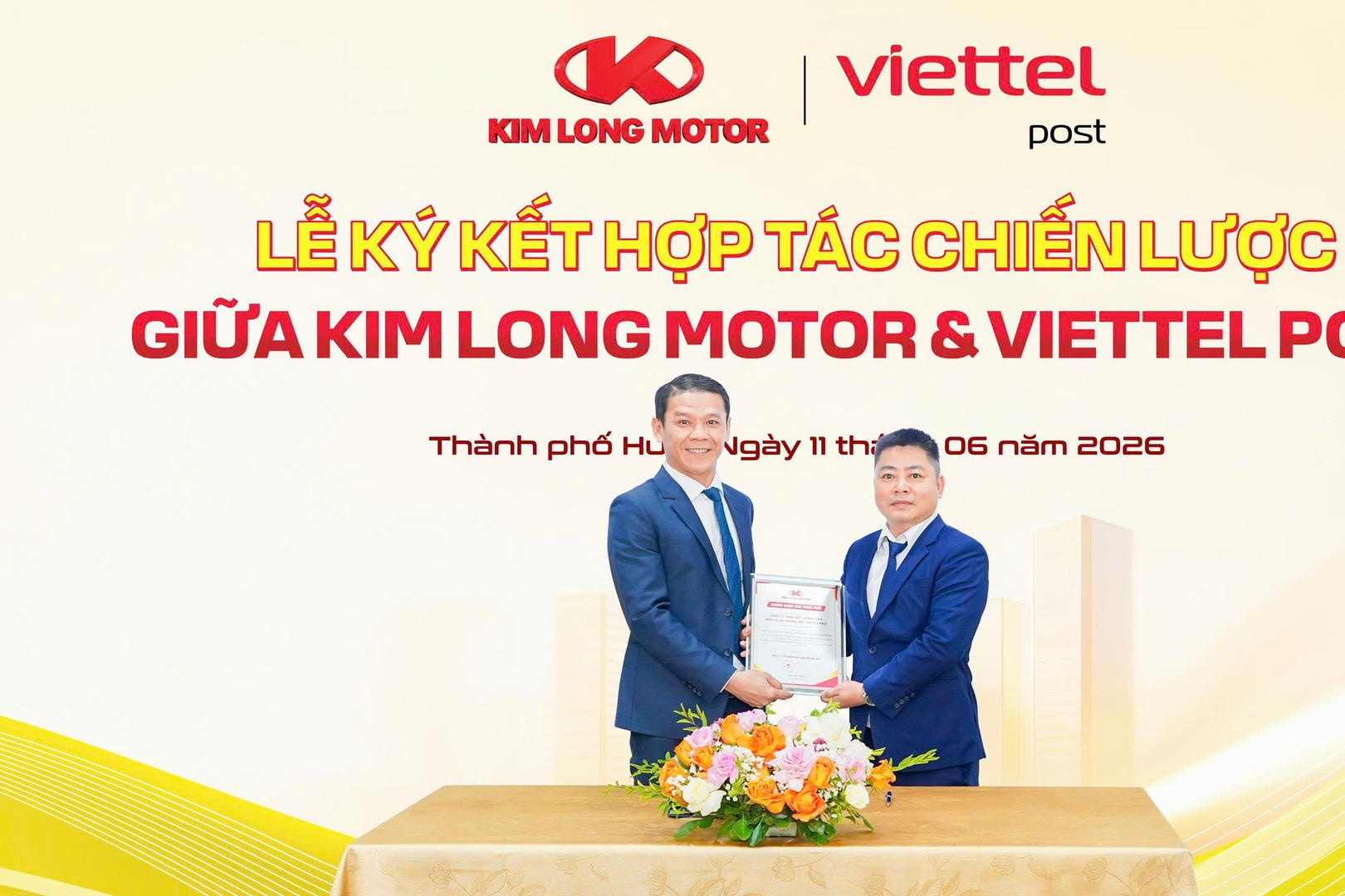 Kim Long Motor và Viettel Post hợp tác chiến lược toàn diện