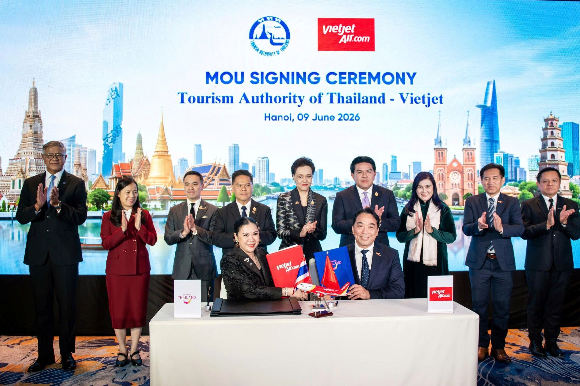 Vietjet và Tổng cục Du lịch Thái Lan hợp tác quảng bá hàng không, du lịch