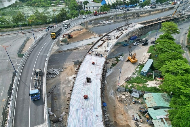 Tăng tốc thi công dự án nút giao An Phú sau sự cố sập giàn giáo