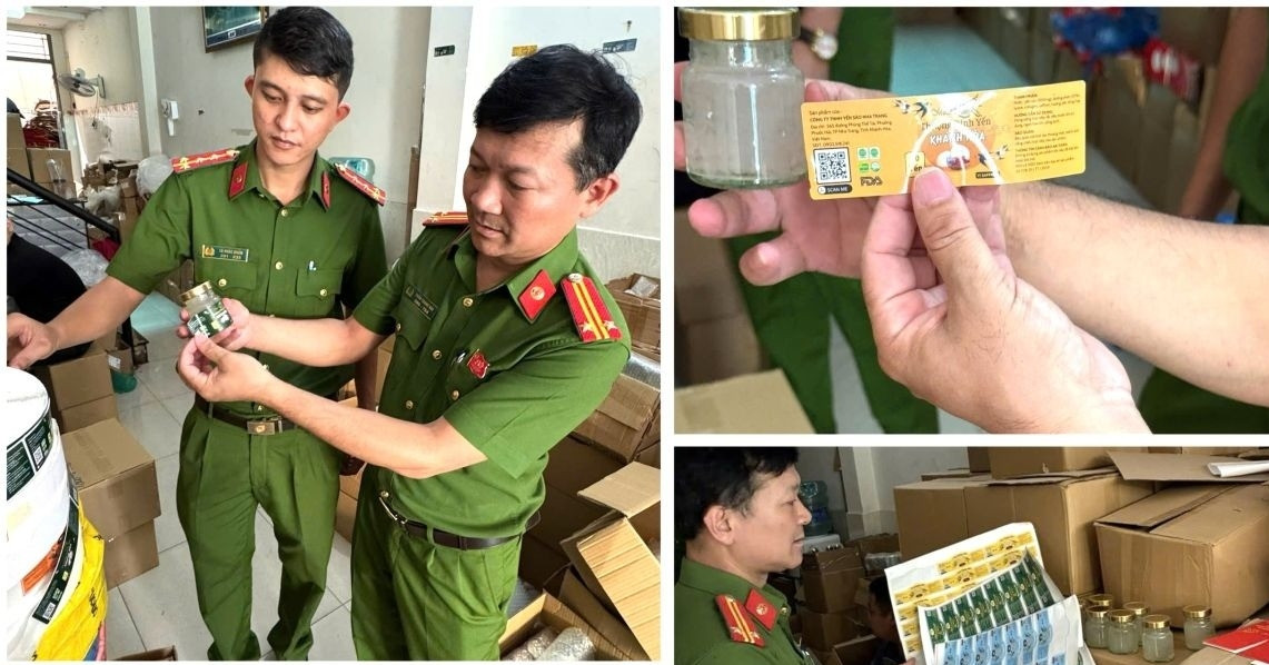 Thu giữ 70.000 hũ trong đường dây yến giả &amp;apos;khủng&amp;apos;: Công an công bố hình ảnh sản phẩm