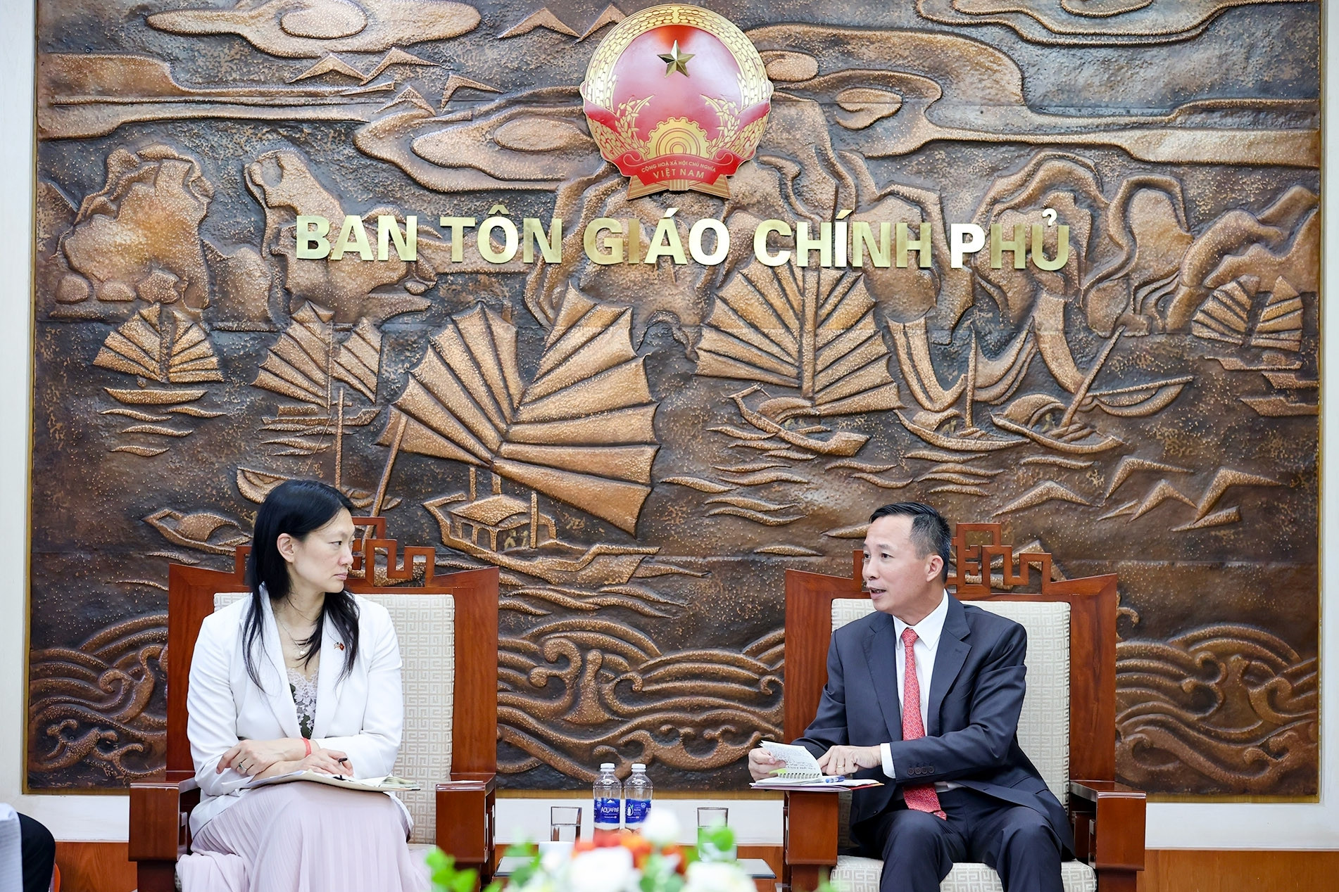 Trưởng Ban Tôn giáo Chính phủ tiếp xã giao Quyền Phó trợ lý Ngoại trưởng Hoa Kỳ