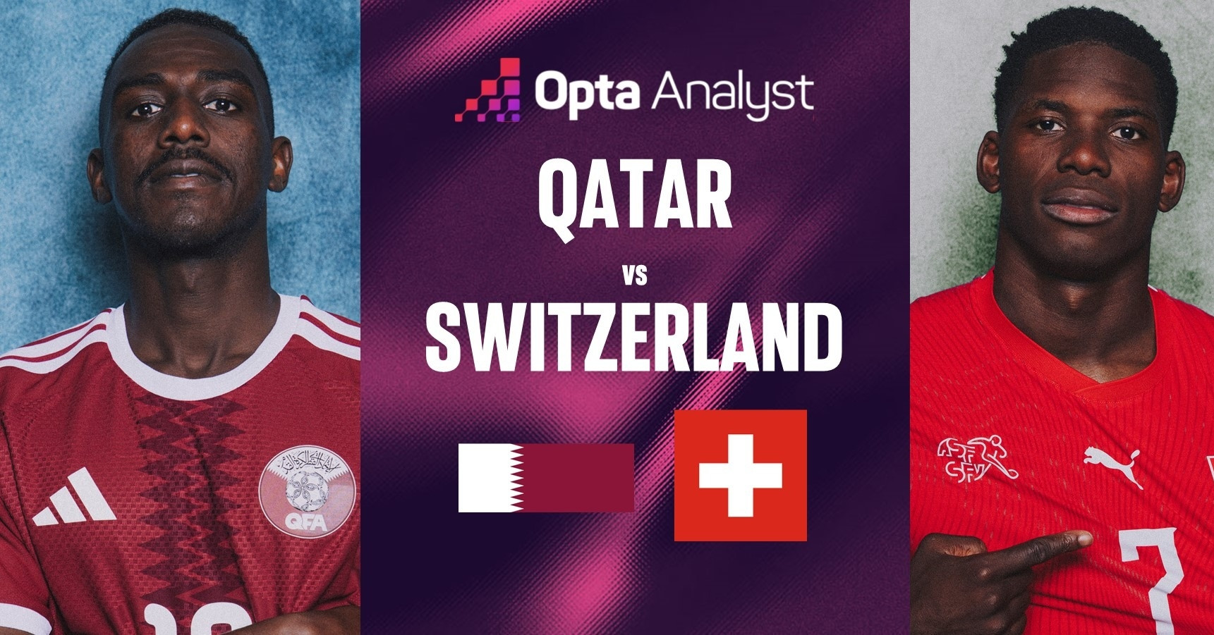 Link xem trực tiếp bóng đá Qatar vs Thuỵ Sĩ, 02h ngày 14/6