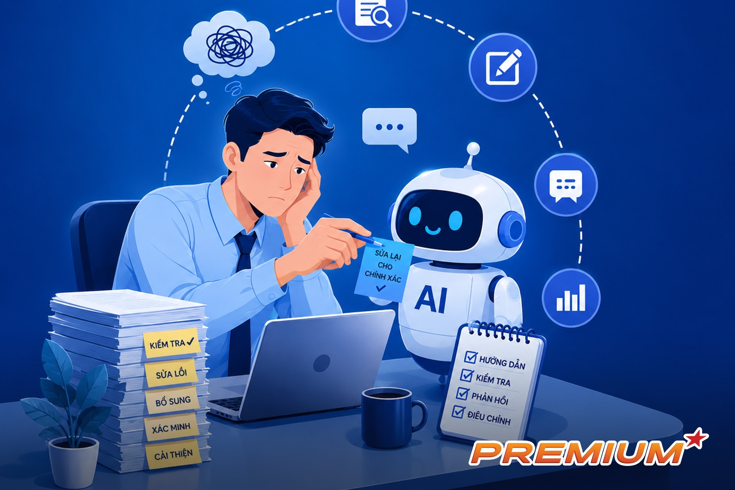 Dân công sở tốn 6 giờ mỗi tuần làm 'bảo mẫu' cho bot AI
