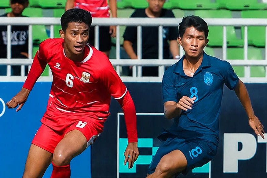 U19 Indonesia thắng tối thiểu Campuchia ở trận tranh hạng 3 Đông Nam Á
