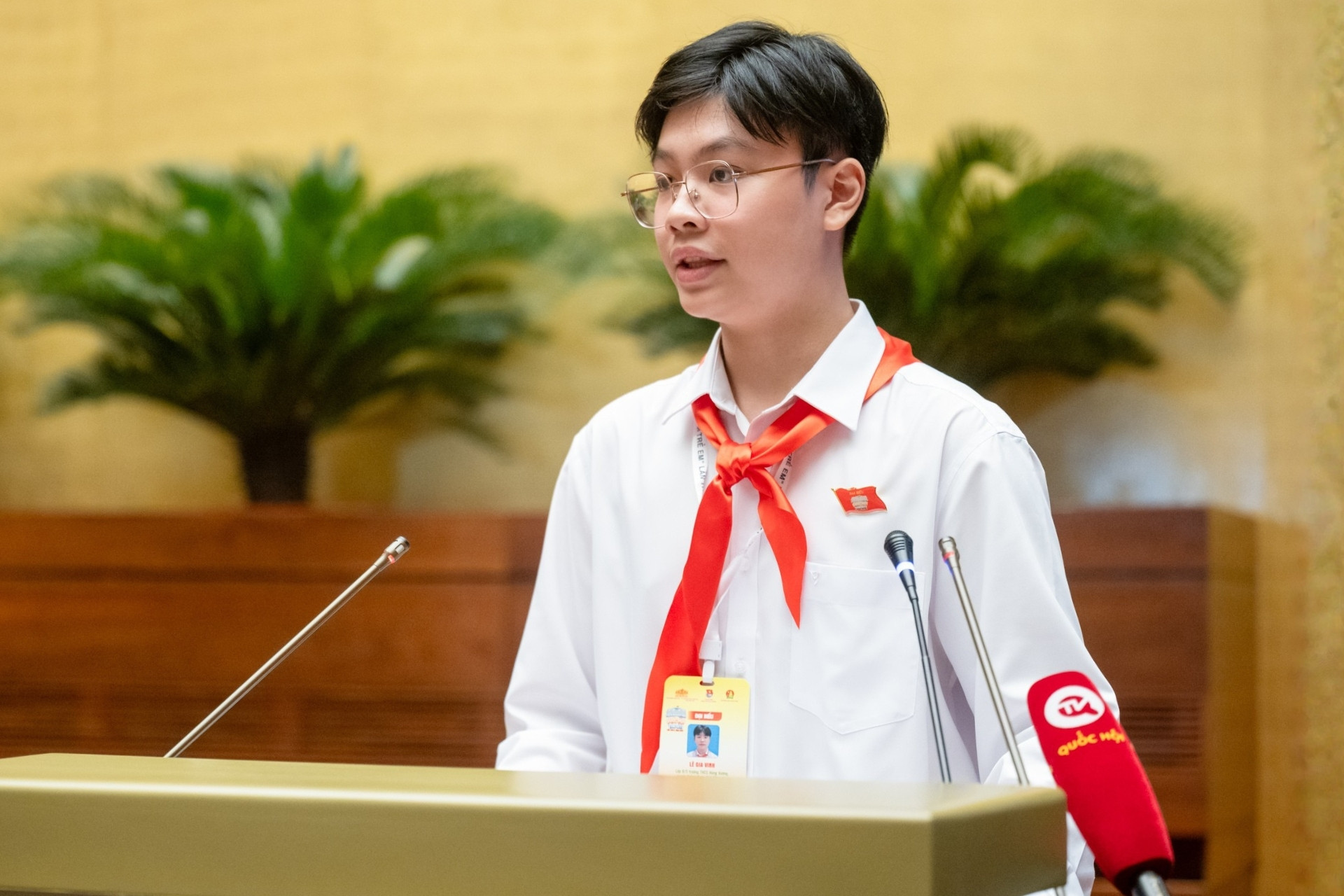 Nam sinh từng là 'Chủ tịch Quốc hội trẻ em' ghi dấu ấn ở kỳ thi lớp 10 chuyên
