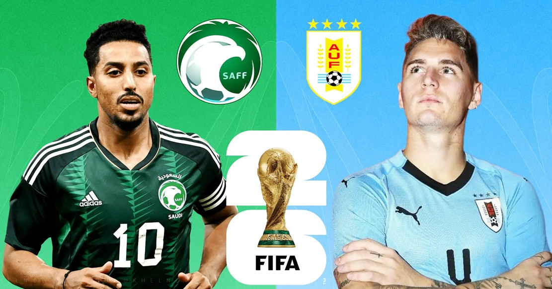 Trực tiếp Saudi Arabia 1-0 Uruguay: Đại diện châu Á gây bất ngờ (H1)