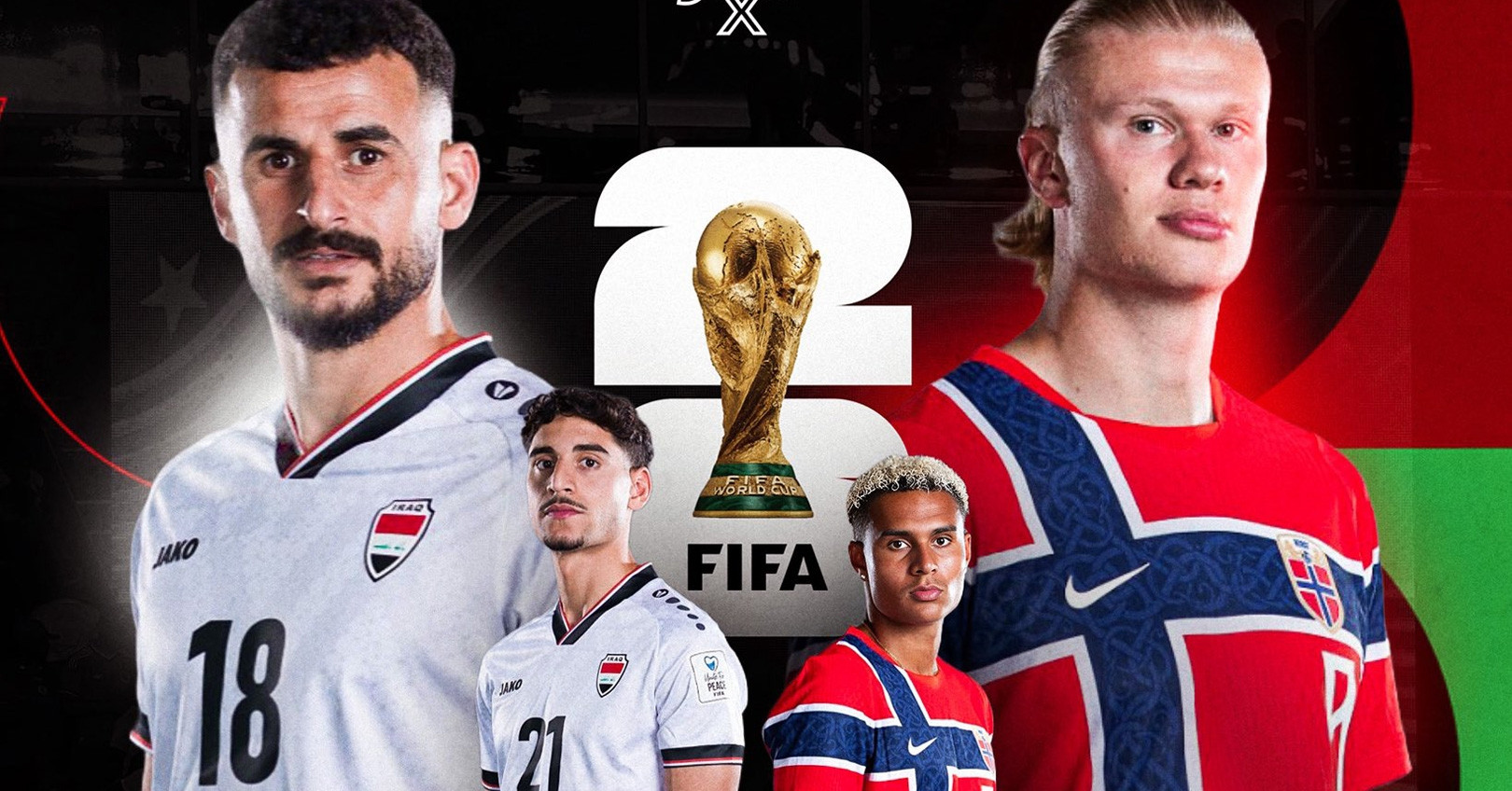 Trực tiếp bóng đá Iraq 1-3 Na Uy: Haaland bỏ lỡ hat-trick (H2)