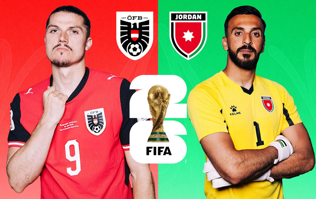 Marcel Sabitzer Austria vs Yazeed Abulaila Jordan FIFA World Cup logo.jpg