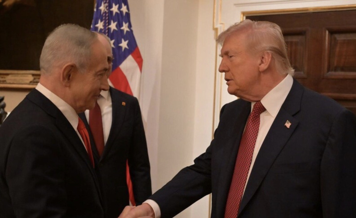 Thủ tướng Israel Netanyahu và Tổng thống Mỹ Trump. Ảnh: Anadolu