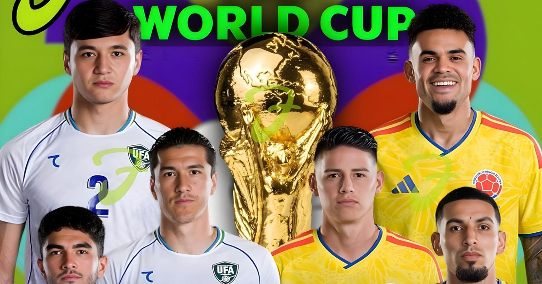 Link xem trực tiếp bóng đá Colombia vs Uzbekistan, 9h ngày 18/6
