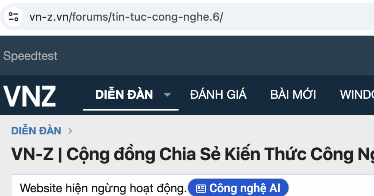 Vn-Zoom thông báo ngừng hoạt động mạng xã hội