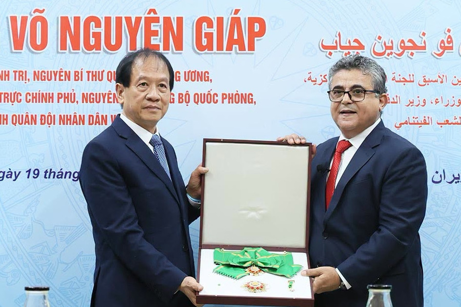 Palestine truy tặng Huân chương Đại Huân đai cho Đại tướng Võ Nguyên Giáp