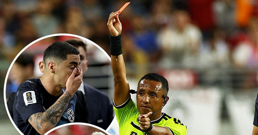 Cầu thủ Paraguay nhận thẻ đỏ lịch sử ở World Cup 2026