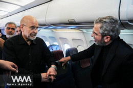 WANA Iranian Delegation Led by Parliament Speaker Qalibaf Arrives in Switzerland 4.jpg