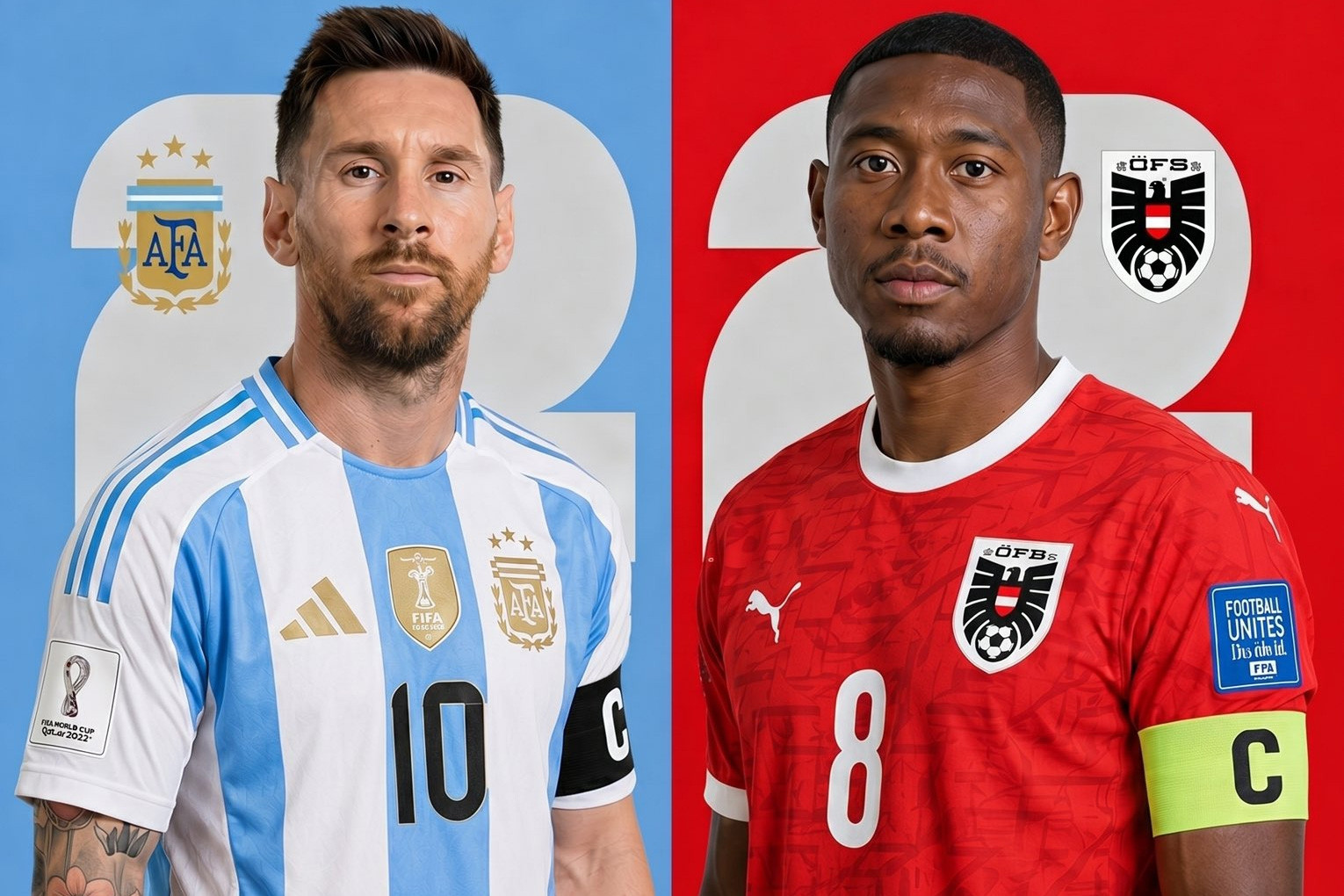 Trực tiếp bóng đá Argentina vs Áo, 0h ngày 23/6
