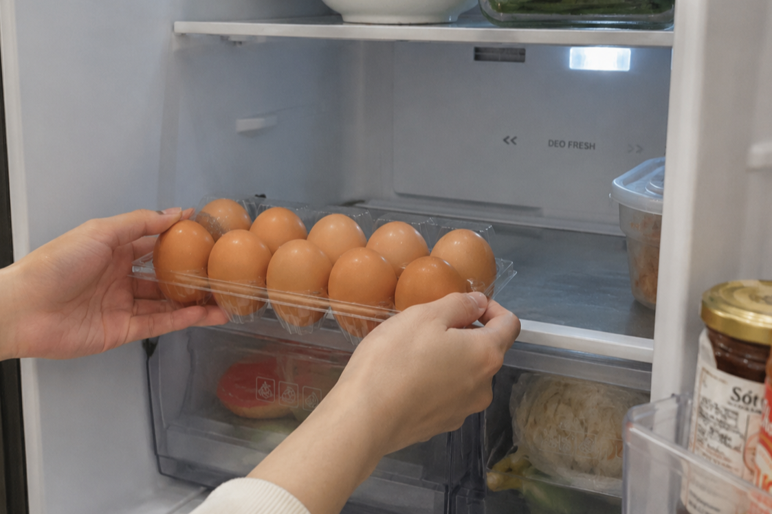 3 không khi bảo quản trứng trong tủ lạnh