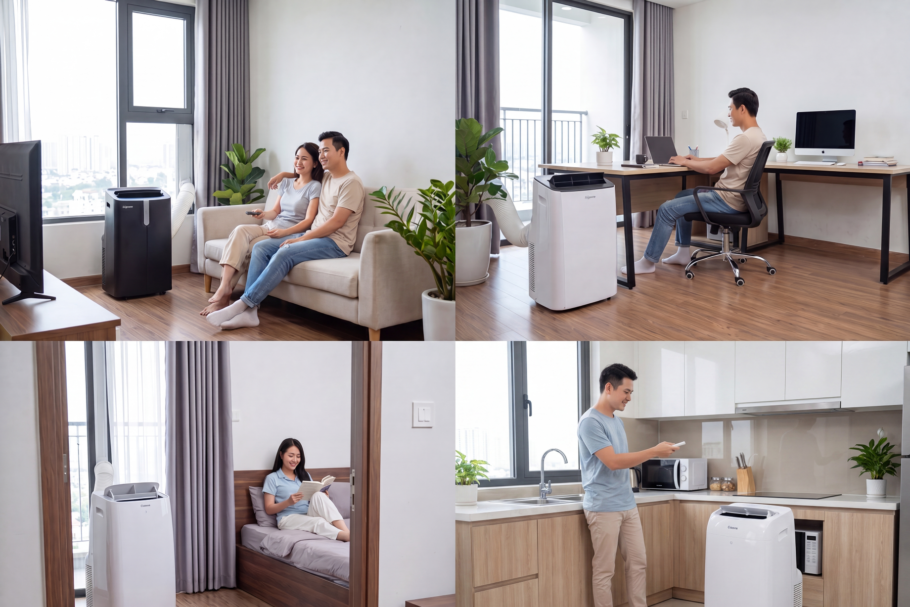 Fujihome giới thiệu 4 mẫu điều hòa di động thế hệ mới