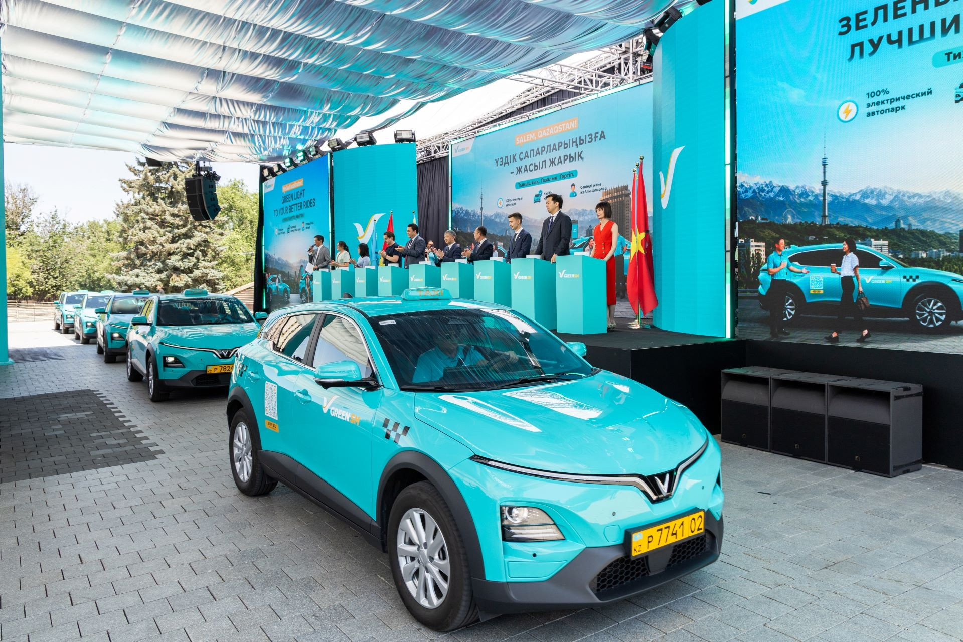 Green SM ra mắt dịch vụ gọi xe thuần điện tại Kazakhstan