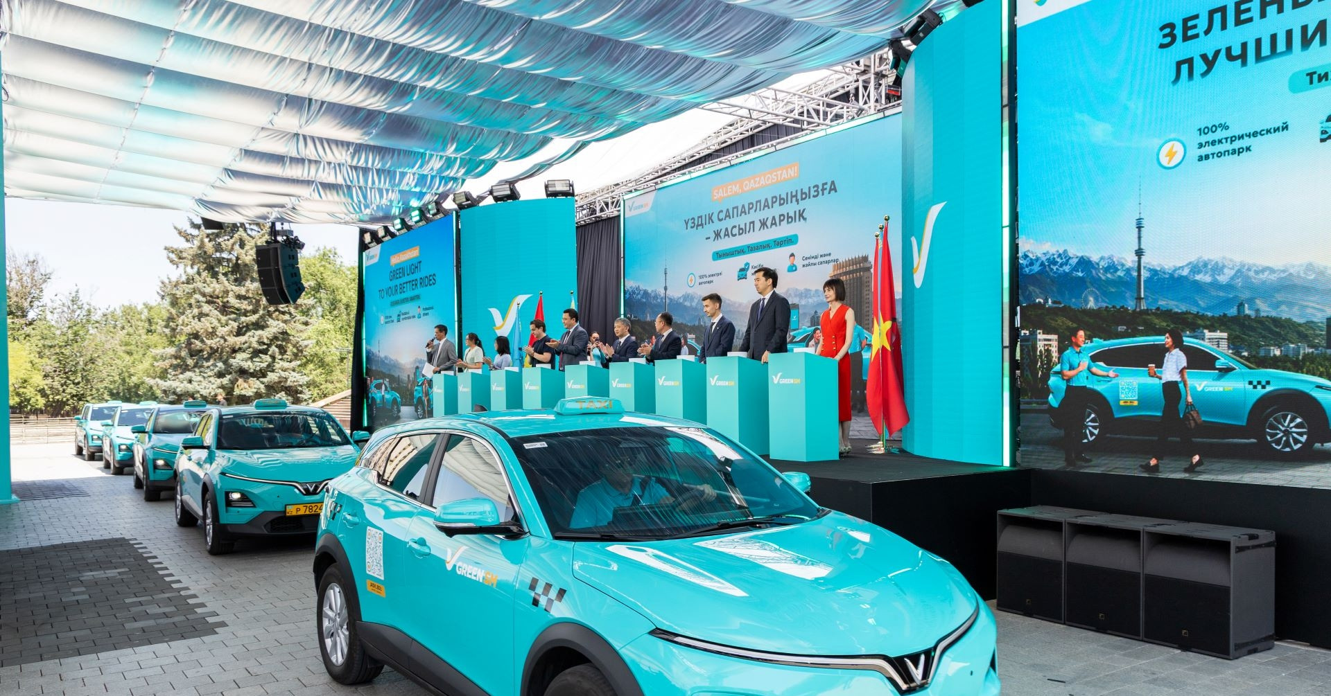 Green SM ra mắt dịch vụ gọi xe thuần điện tại Kazakhstan