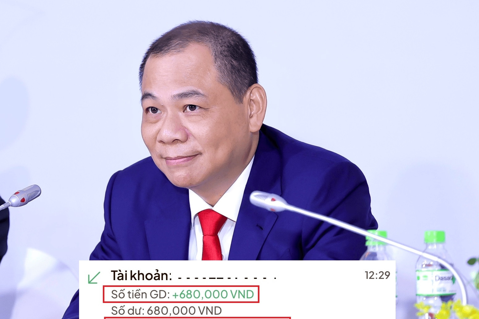 Nhà băng chi 6,8 tỷ đồng tặng nhân viên nhân dịp ông Phạm Nhật Vượng là cổ đông mới