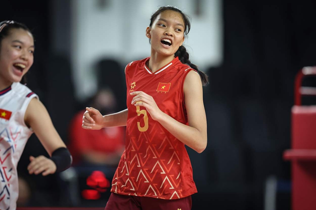 U18 bóng chuyền nữ Việt Nam thắng tưng bừng ở giải Đông Nam Á