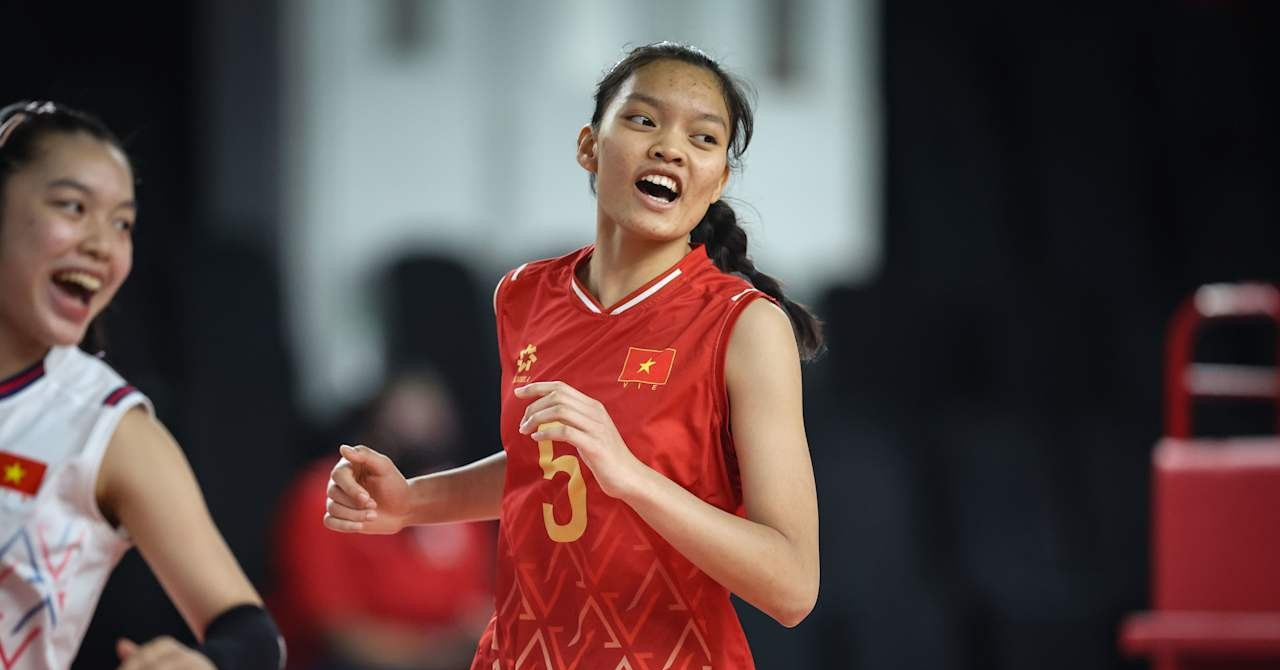 U18 bóng chuyền nữ Việt Nam thắng tưng bừng ở giải Đông Nam Á