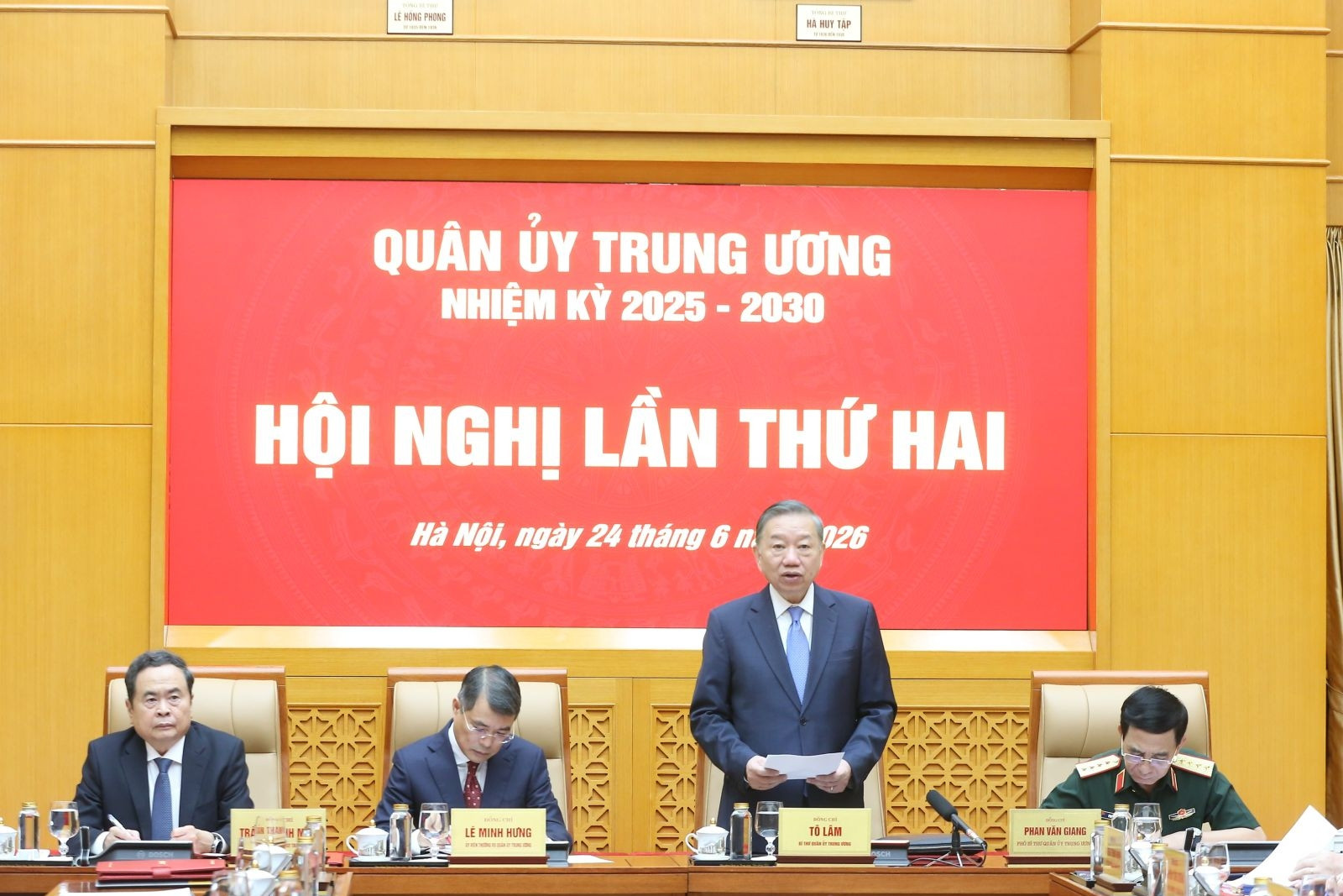 Tổng Bí thư, Chủ tịch nước Tô Lâm chủ trì hội nghị Quân ủy Trung ương