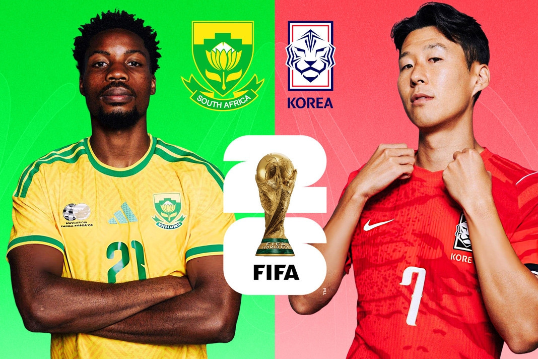 Trực tiếp bóng đá Nam Phi vs Hàn Quốc: Bảng A World Cup 2026