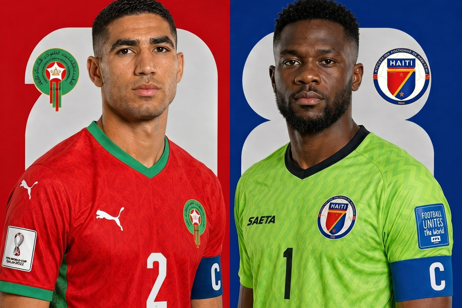Link xem trực tiếp bóng đá Maroc vs Haiti, 5h ngày 24/6
