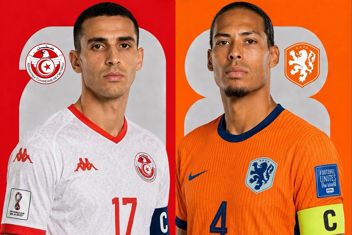 Trực tiếp bóng đá Tunisia vs Hà Lan, 6h ngày 25/6
