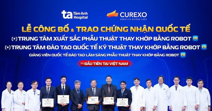 Bệnh viện Tâm Anh đạt 3 chứng nhận quốc tế về thay khớp bằng robot AI