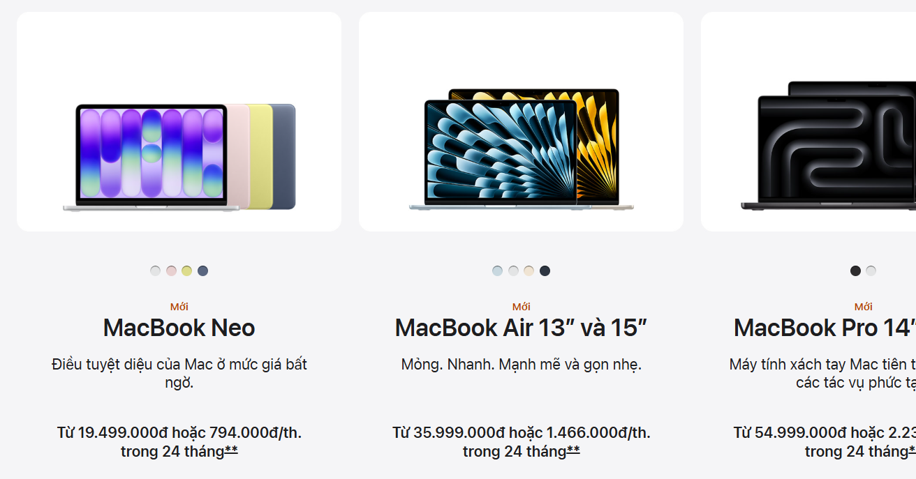 iPad, MacBook tăng giá hàng triệu đồng ở Việt Nam