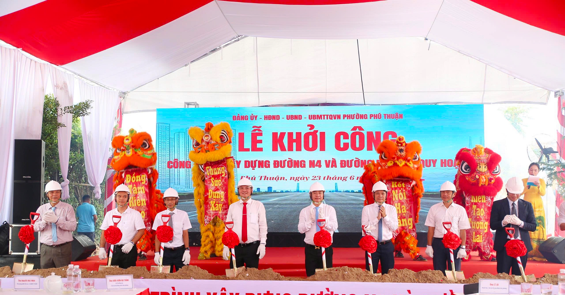 Khởi công 4 tuyến đường Phú Thuận, tăng sức bật cho BĐS phía nam TP.HCM