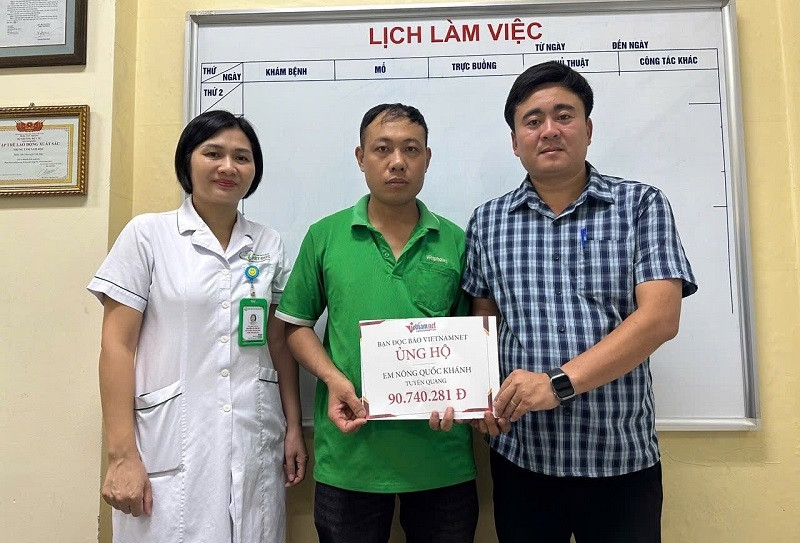 Bạn đọc giúp đỡ em Nông Quốc Khánh bị tai nạn giao thông hơn 90 triệu đồng