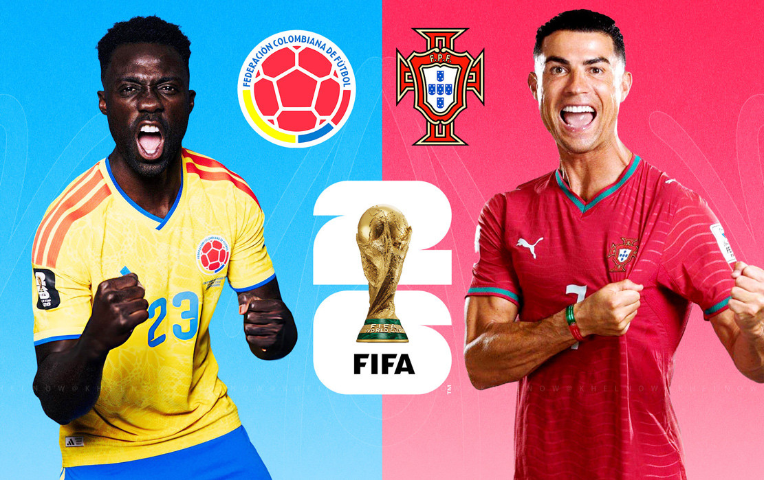 Davinson Sanchez vs Cristiano Ronaldo FIFA WC 26 logo.jpg