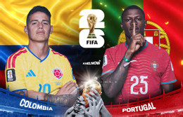 James Rodriguez ColombiaNuno Mendes Portugal.jpg