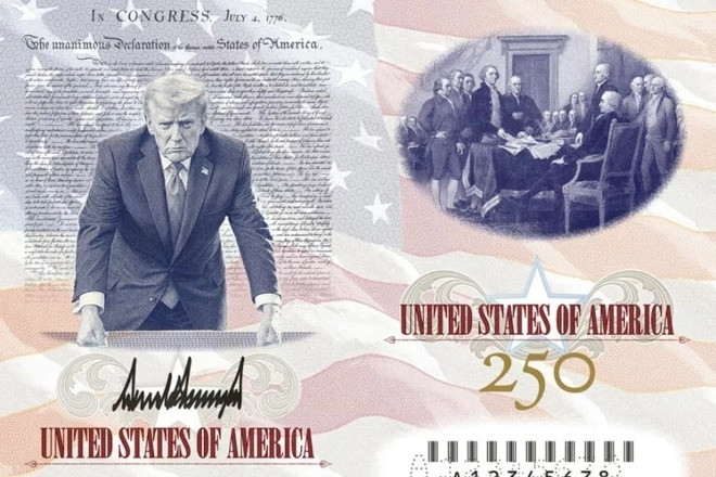 Ông Trump công bố hộ chiếu đặc biệt nhân kỷ niệm 250 năm Quốc khánh Mỹ
