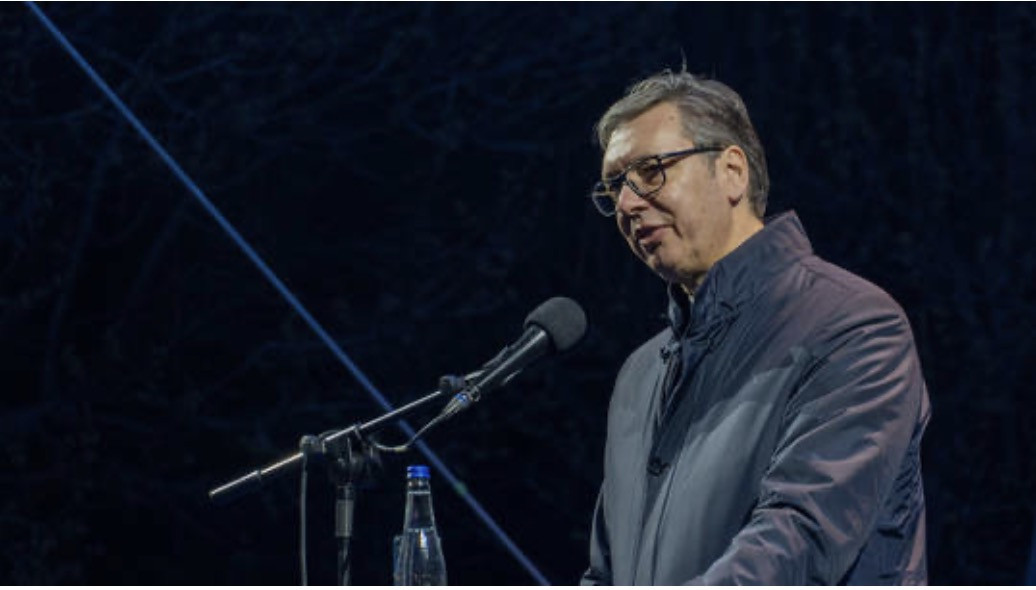 Tổng thống Serbia Aleksandar Vucic tuyên bố từ chức. Ảnh: Global Look Press