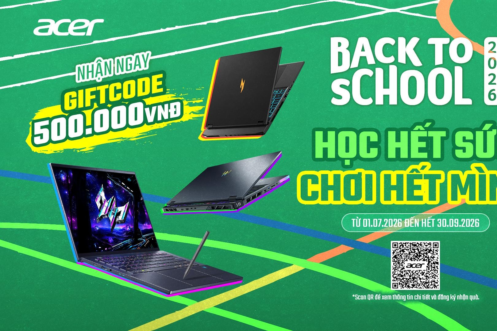 Acer Back To School 2026: Ưu đãi lớn khách mua laptop