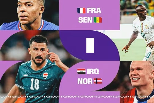 Lịch thi đấu bảng I World Cup 2026 mới nhất: Pháp gặp lại ác mộng 2002