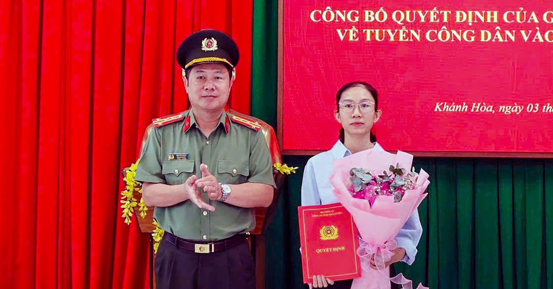 Vợ thiếu tá hy sinh được tuyển vào ngành công an: ‘Tôi muốn tiếp nối màu áo của chồng’