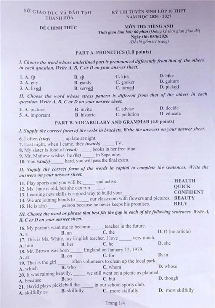 Đề Tiếng Anh thi lớp 10 Thanh Hóa 1.jpg