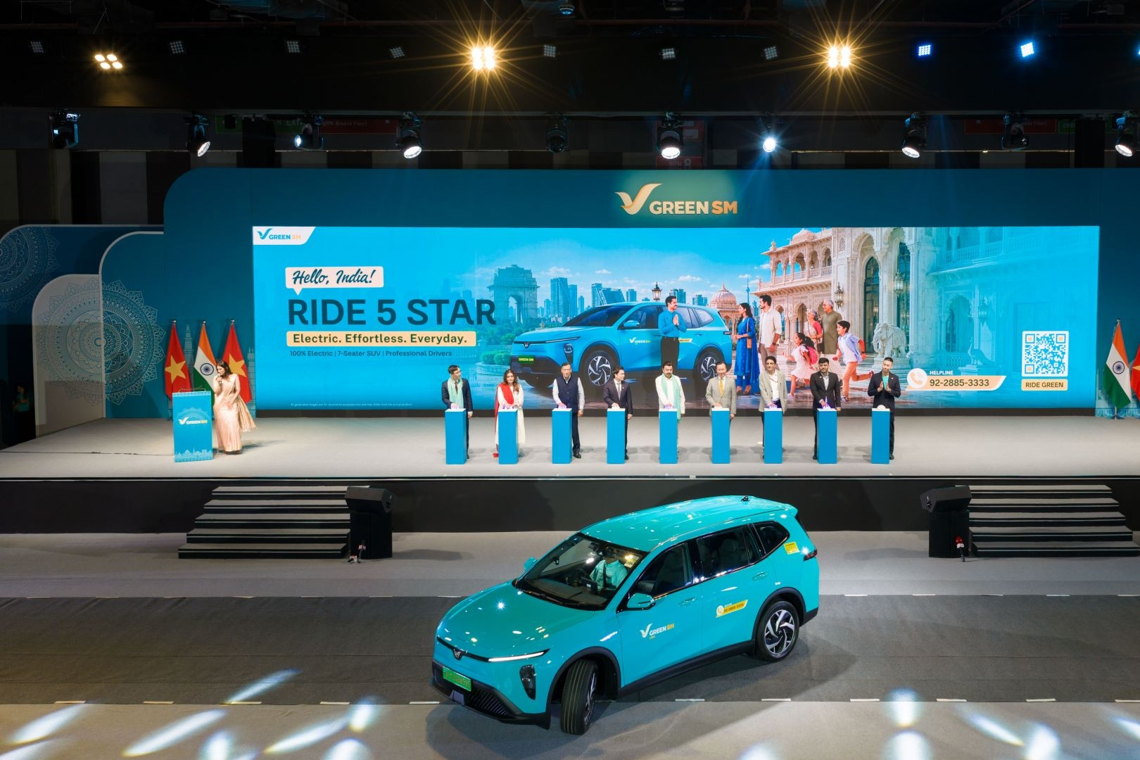 Green SM ra mắt dịch vụ taxi thuần điện Green SM Limo tại Ấn Độ