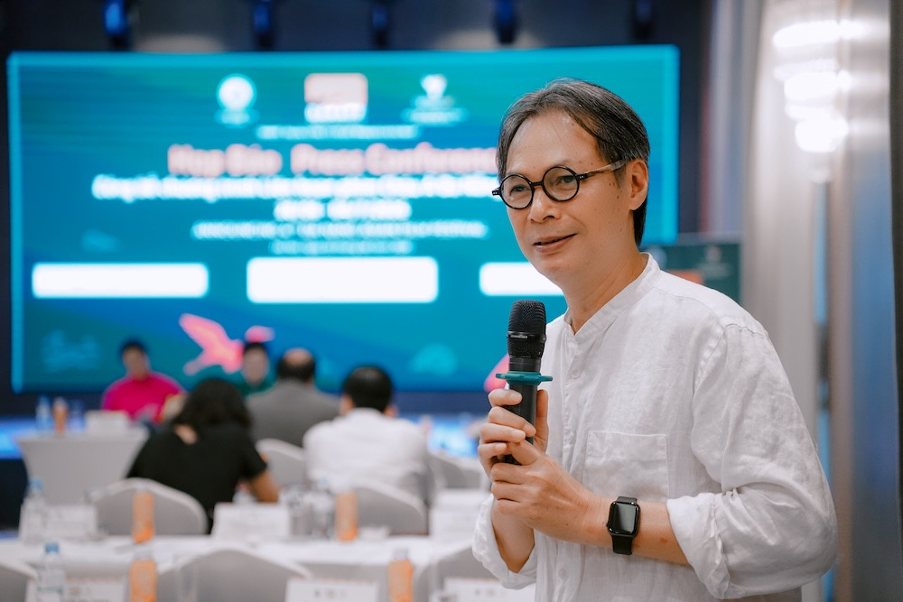 NSND Trần Lực phát biểu tại họp báo DANAFF.jpg