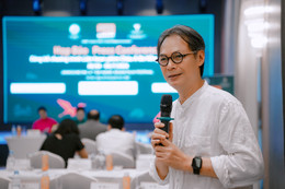 NSND Trần Lực phát biểu tại họp báo DANAFF.jpg