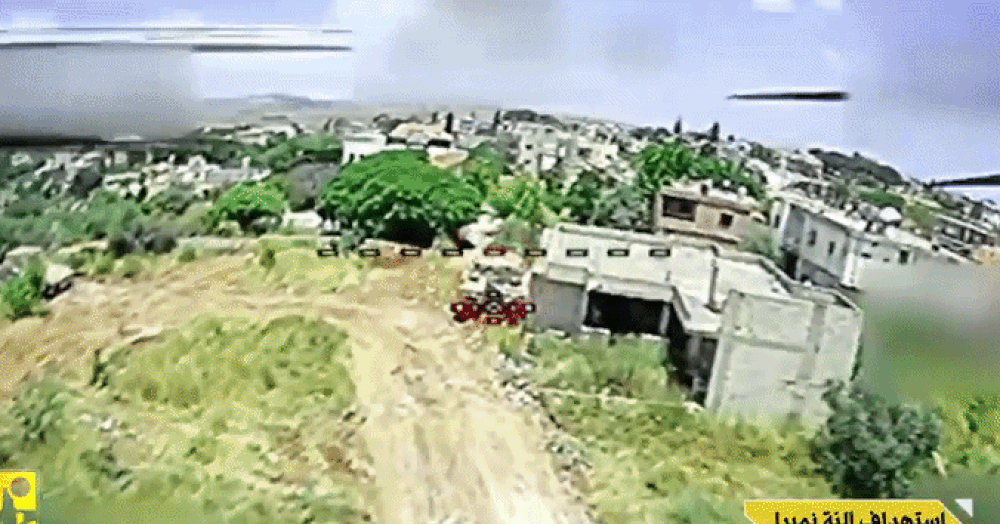 Hình ảnh FPV cảm tử Hezbollah tấn công xe chiến đấu Israel ở nam Lebanon