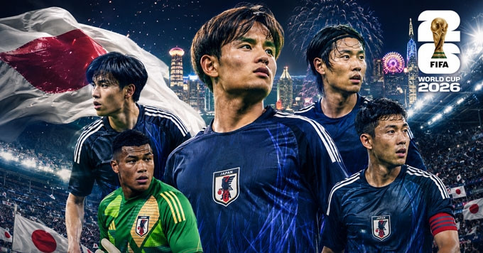 Lịch thi đấu của Nhật Bản tại World Cup 2026