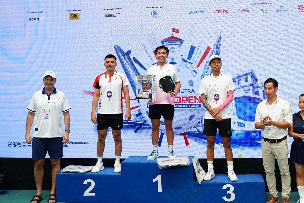 Phúc Huỳnh thắng đẹp Lý Hoàng Nam, vô địch Pickleball châu Á mở rộng