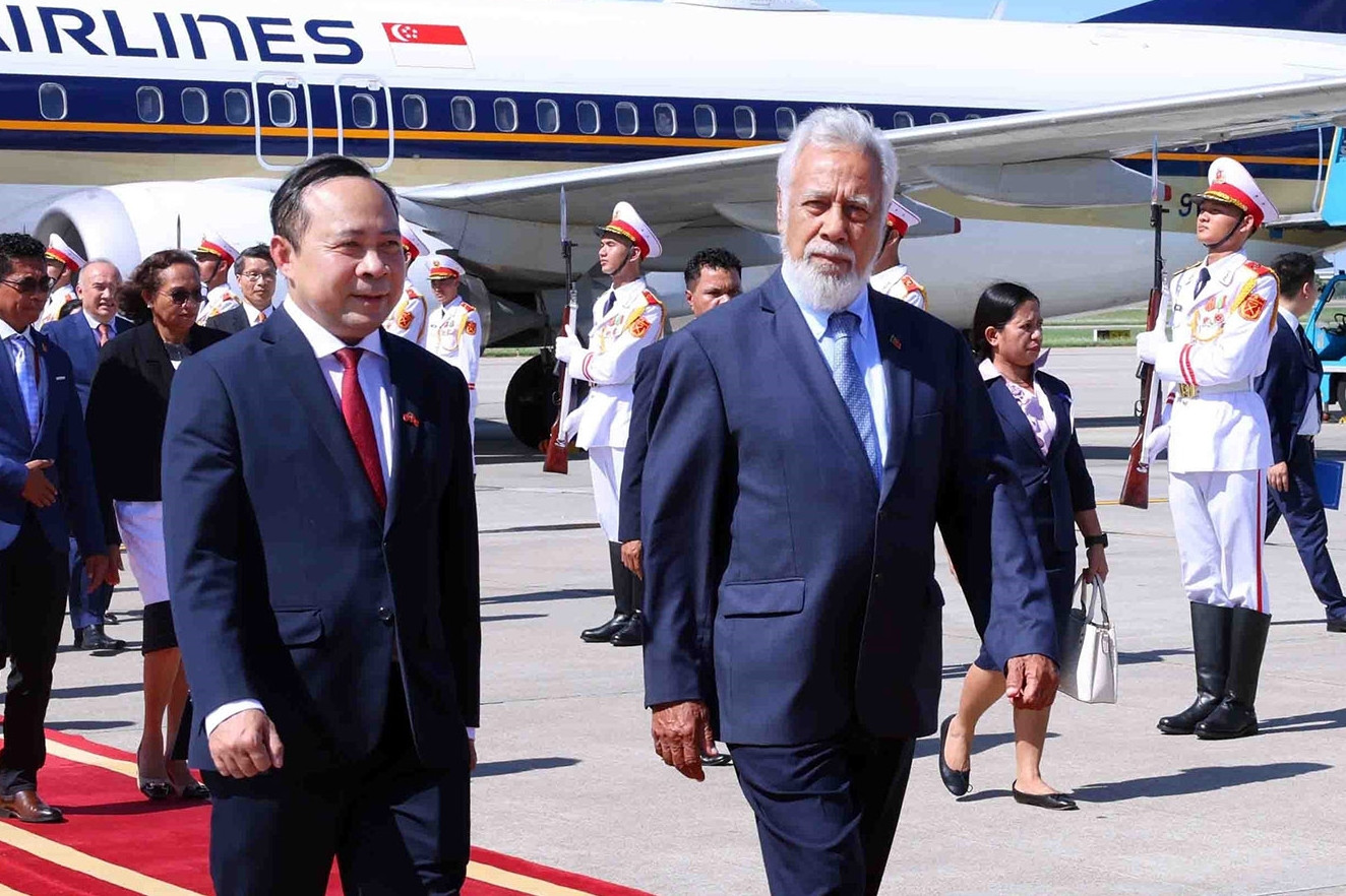 Thủ tướng Timor Leste Xanana Gusmão đến Hà Nội